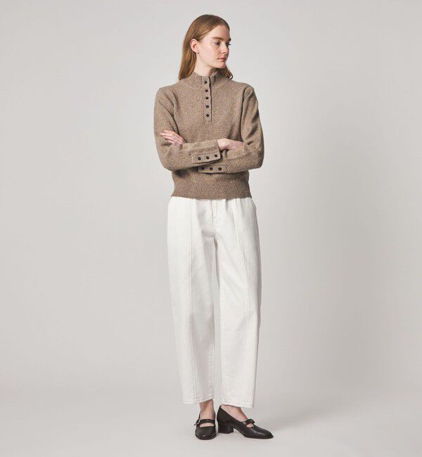 STEVEN ALAN「＜Steven Alan＞ウール シルク ヘンリーネック ニット」|ニット・セーター|