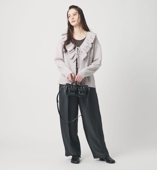 BEAUTY&YOUTH UNITED ARROWS「ウールレーヨン ラッフルフリル ニットカーディガン」|カーディガン|