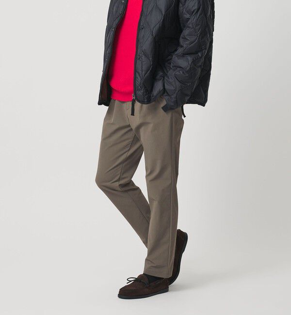 BEAUTY&YOUTH UNITED ARROWS「ダブルクロス 4WAY ナイロン 1プリーツ イージーパンツ NO.5」|チノ|OLIVE