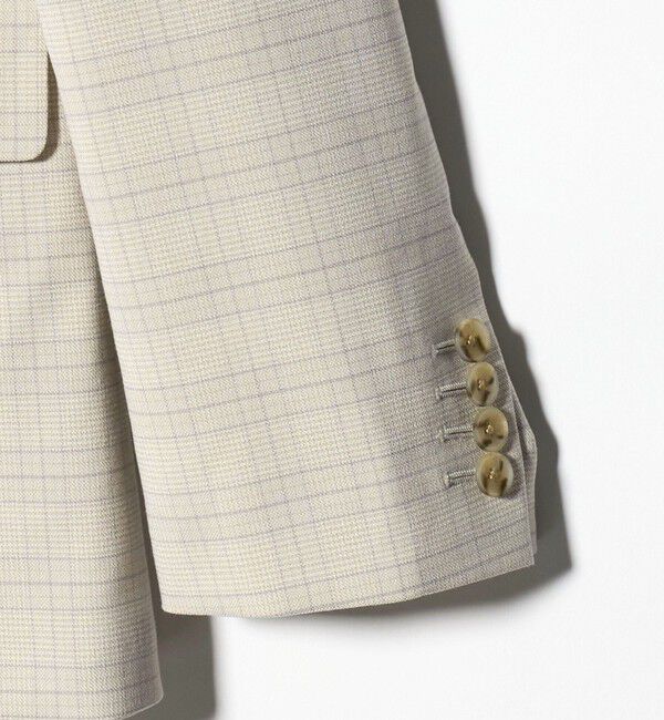 BEAUTY&YOUTH UNITED ARROWS「ポリエステルブレンド チェック テーラードジャケット」|テーラードジャケット|