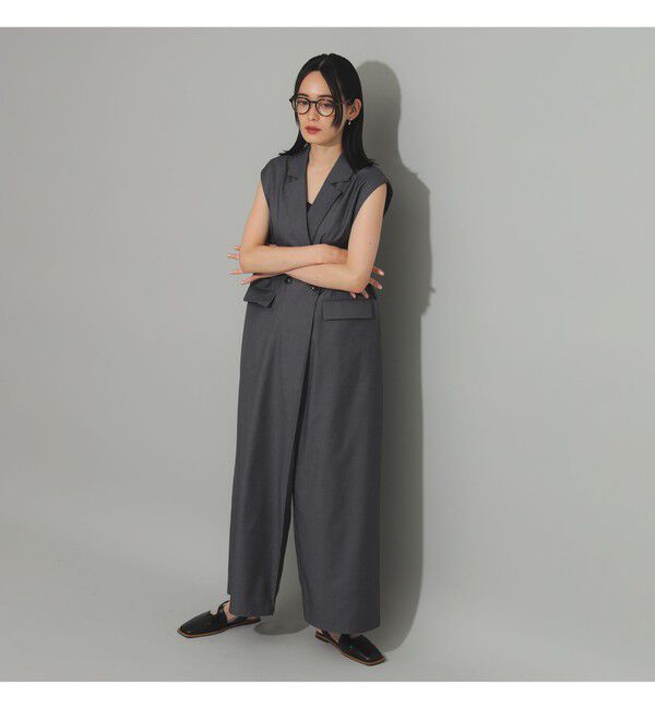 Ray BEAMS 「テーラードカラー サロペット」|オールインワン|