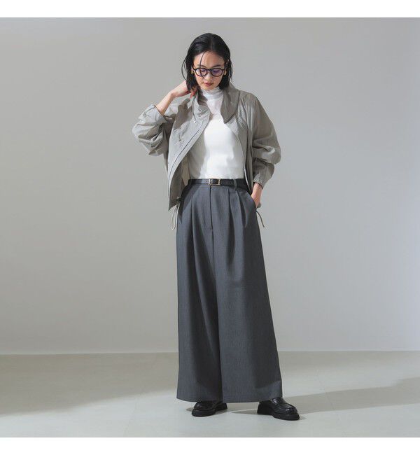 Demi-Luxe BEAMS 「ポプリン 2タックパンツ」|チノ|