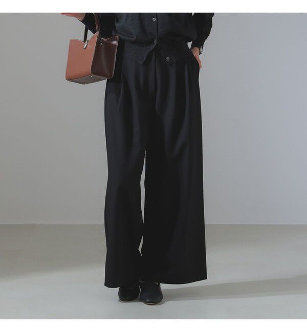 Demi-Luxe BEAMS 「ポプリン 2タックパンツ」|チノ|