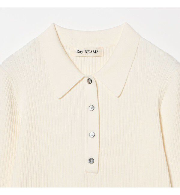 Ray BEAMS 「リブ ニット ポロシャツ」|ニット・セーター|