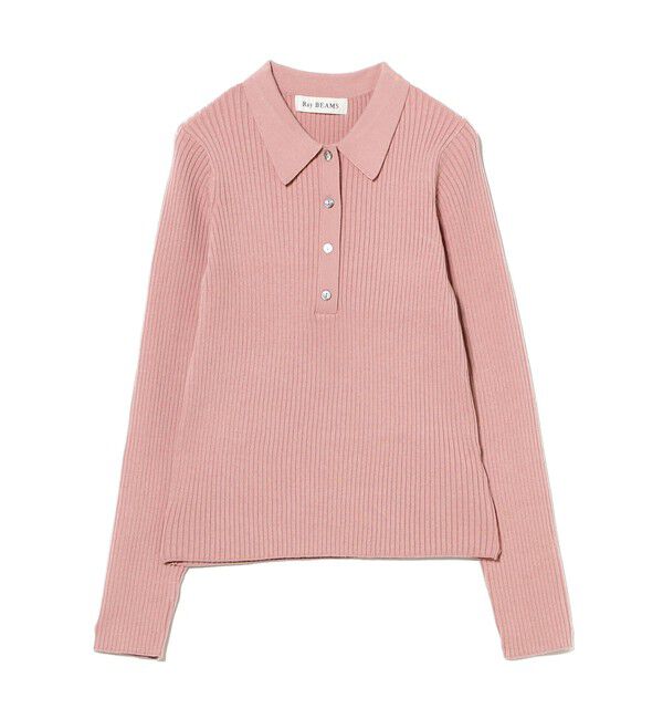 Ray BEAMS 「リブ ニット ポロシャツ」|ニット・セーター|