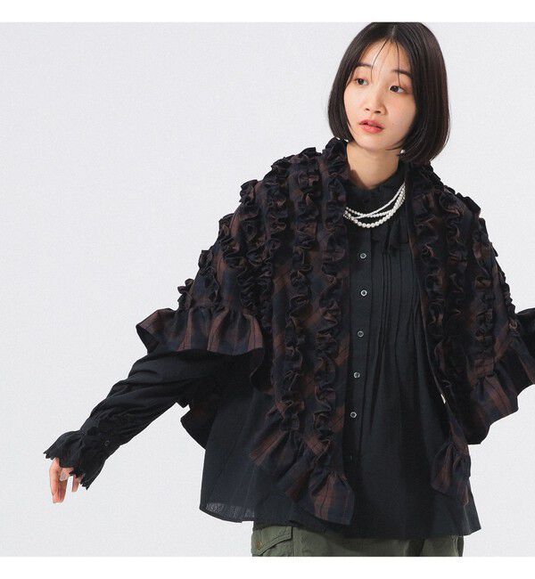 BEAMSBOY「フリル ストール」|マフラー|