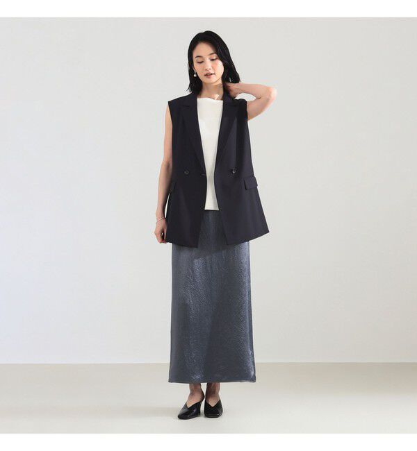 Demi-Luxe BEAMS 「トロピカル 2ボタン ジレ」|ダウン|