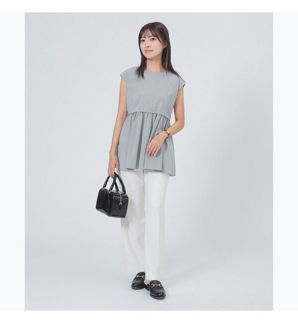 Demi-Luxe BEAMS 「ポリエステル レーヨン ペプラム ブラウス」|シャツ・ブラウス|