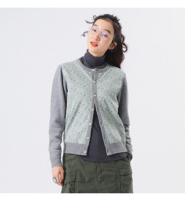 BEAMSBOY「リバティ パッチ カーディガン」|ニット・セーター|