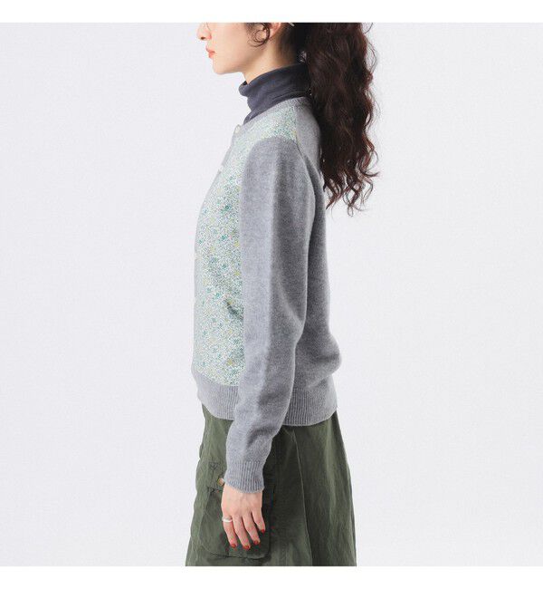 BEAMSBOY「リバティ パッチ カーディガン」|ニット・セーター|