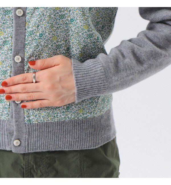 BEAMSBOY「リバティ パッチ カーディガン」|ニット・セーター|