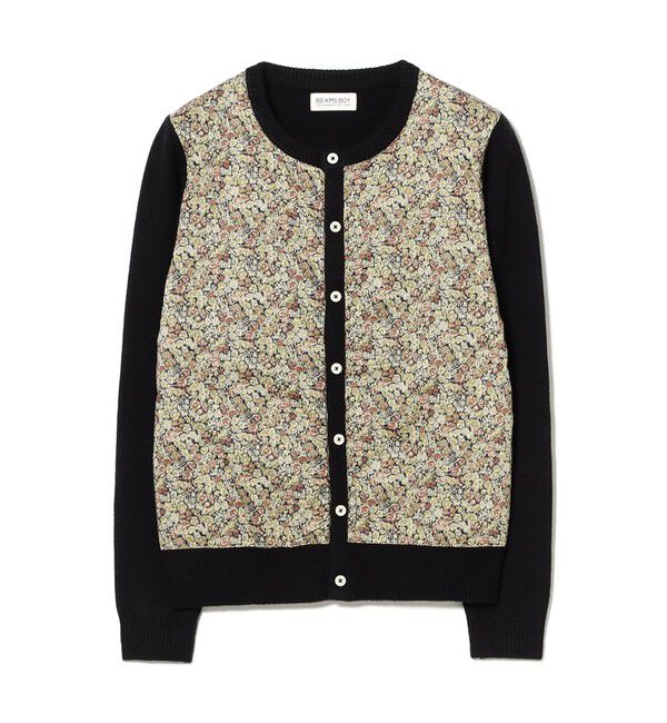 BEAMSBOY「リバティ パッチ カーディガン」|ニット・セーター|