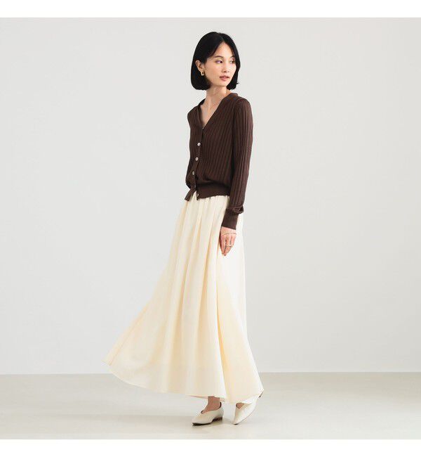 Demi-Luxe BEAMS 「ポプリン ギャザースカート」|スカート|