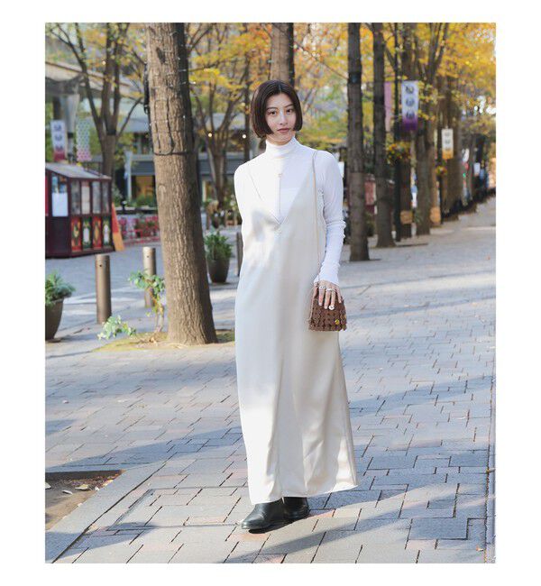 Demi-Luxe BEAMS 「ダブルストラップ キャミソール ワンピース」|ワンピース|