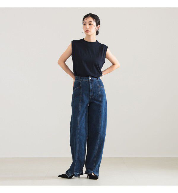 Demi-Luxe BEAMS 「ウォッシャブル ウール ノースリーブ Tシャツ」|Tシャツ・カットソー|