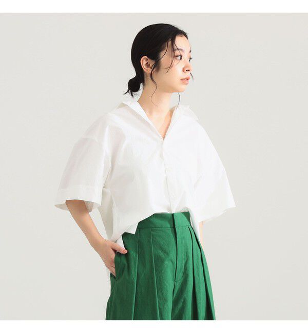 Demi-Luxe BEAMS 「AK+1 / ハーフスリーブ コットン シャツ」|シャツ・ブラウス|