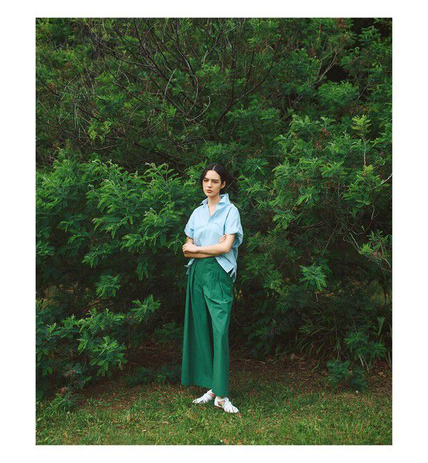 Demi-Luxe BEAMS 「AK+1 / コットン ワイドパンツ」|チノ|