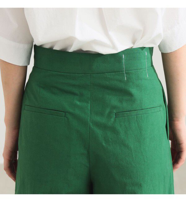 Demi-Luxe BEAMS 「AK+1 / コットン ワイドパンツ」|チノ|