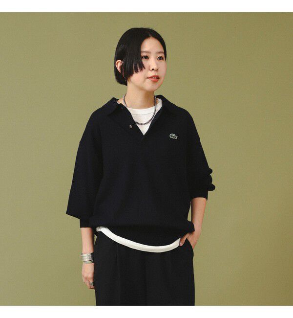 BEAMSBOY「【別注】LACOSTE / ニット ポロシャツ」|ニット・セーター|