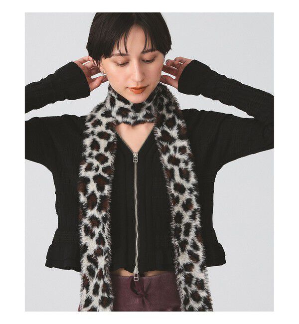 Ray BEAMS 「スリム 柄 マフラー」|マフラー|LEOPARD