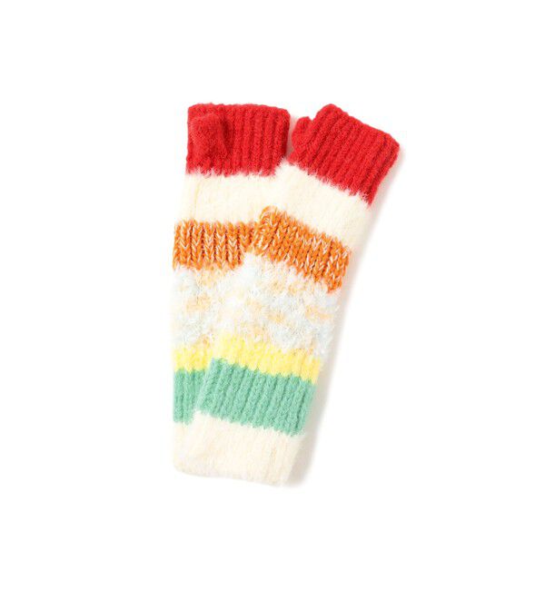 Ray BEAMS 「ミックス ニット グローブ」|手袋|