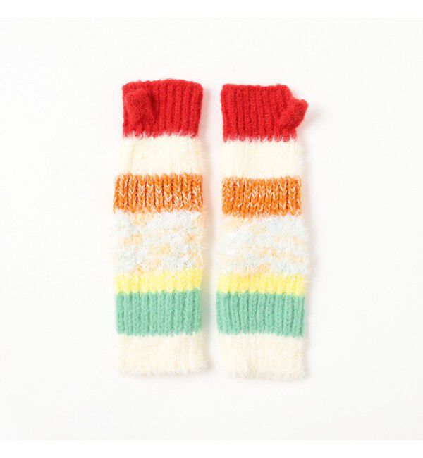 Ray BEAMS 「ミックス ニット グローブ」|手袋|