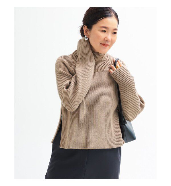 Demi-Luxe BEAMS 「サイドジップ リブ プルオーバー ニット .M」|ニット・セーター|