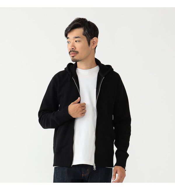 BEAMS PLUS「LOOPWHEELER / 別注 Slim Zip Sweat Hoody」|スウェット・ジャージ|