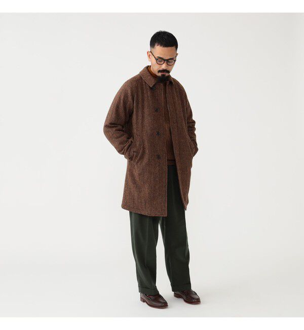 BEAMS PLUS「BEAMS PLUS / ハリスツイード バルカラー コート」|その他|