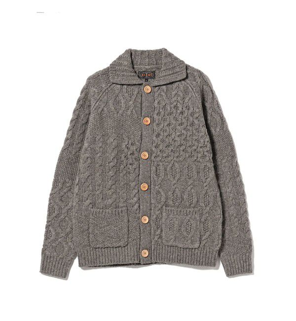 BEAMS PLUS「BEAMS PLUS / Cardigan Alan Patchwork」|カーディガン|