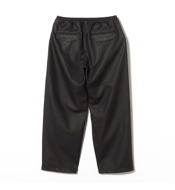 BEAMS「フェイクレザー オーバーパンツ」|チノ|