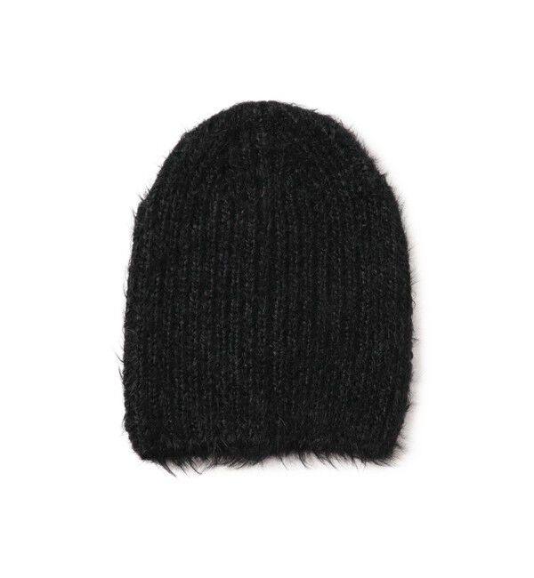BEAMS「ロング シャギー ワッチキャップ」|キャップ・キャスケット|BLACK