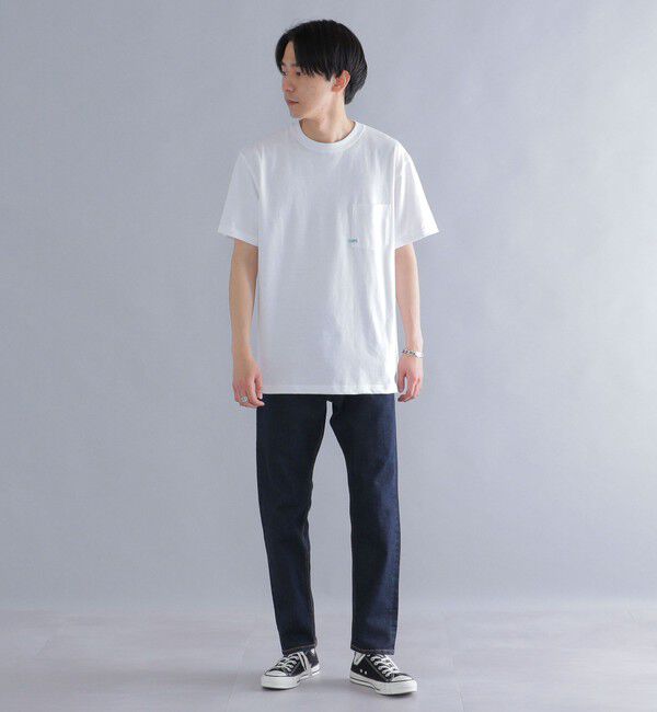 SHIPS「【WEB限定】SHIPS: マイクロ SHIPSロゴ ポケット Tシャツ」|Tシャツ・カットソー|