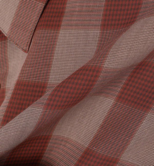 SHIPS any「SHIPS any: オーバーサイズ レギュラーカラー チェック／ストライプ 長袖 シャツ◇」|シャツ・ブラウス|