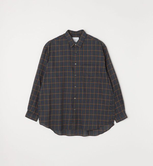 SHIPS any「SHIPS any: オーバーサイズ レギュラーカラー チェック／ストライプ 長袖 シャツ◇」|シャツ・ブラウス|