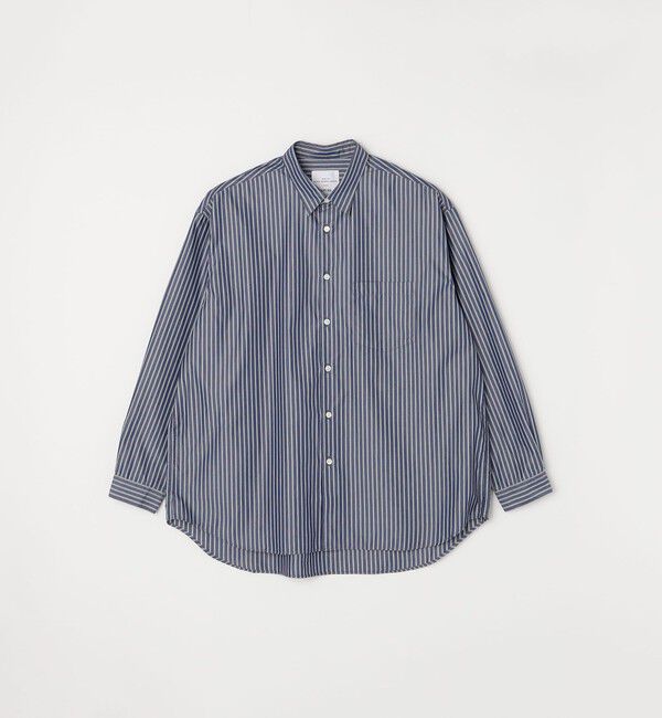 SHIPS any「SHIPS any: オーバーサイズ レギュラーカラー チェック／ストライプ 長袖 シャツ◇」|シャツ・ブラウス|