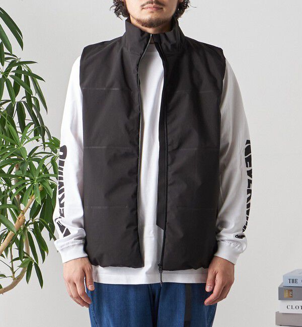 SHIPS any「【Begin9月号 BB10 掲載】SHIPS any: 〈手洗い可能・撥水加工〉エアダウン 2WAY ベスト◇」|ベスト・ジレ|