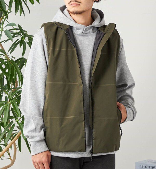 SHIPS any「【Begin9月号 BB10 掲載】SHIPS any: 〈手洗い可能・撥水加工〉エアダウン 2WAY ベスト◇」|ベスト・ジレ|