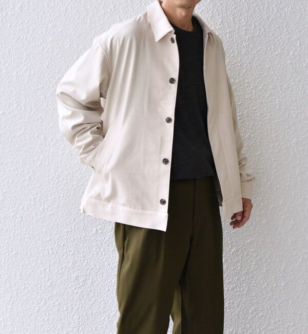 SHIPS any「SHIPS any: 〈手洗い可能〉 ショート ブルゾン 24FW◇」|ブルゾン・スタジャン|ナチュラル