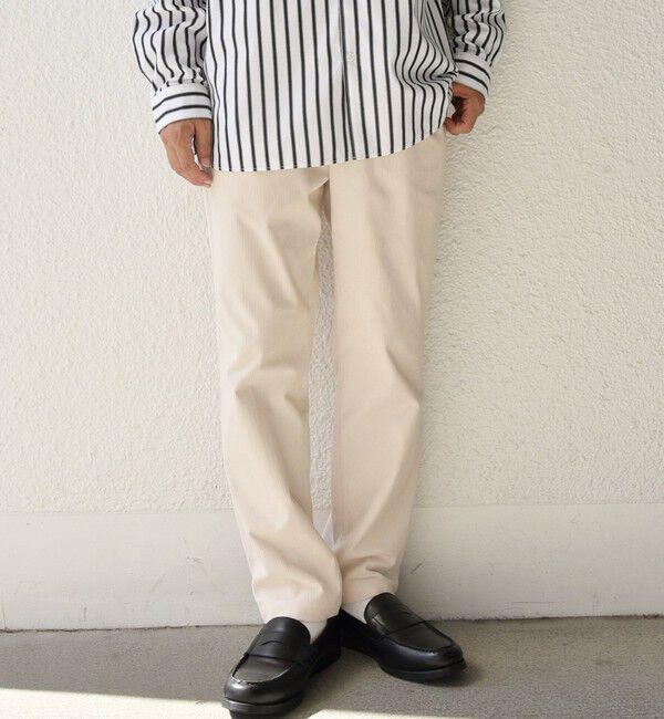 SHIPS any「SHIPS any: ストレッチ コーデュロイ テーパード イージー パンツ 24FW◇」|チノ|ナチュラル