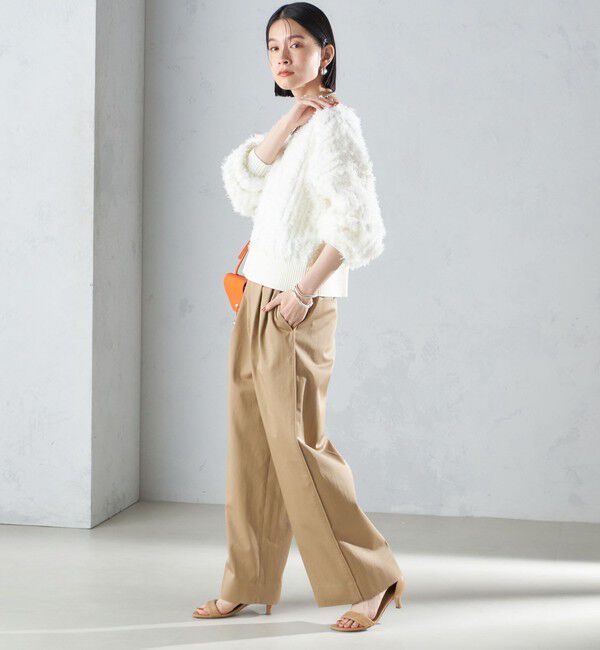 SHIPS for women「〈手洗い可能〉前後 2WAY ドルマン フリンジ プルオーバー 24SS ◇」|ニット・セーター|