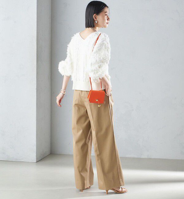 SHIPS for women「〈手洗い可能〉前後 2WAY ドルマン フリンジ プルオーバー 24SS ◇」|ニット・セーター|