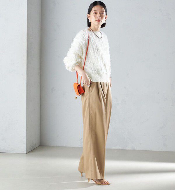 SHIPS for women「〈手洗い可能〉前後 2WAY ドルマン フリンジ プルオーバー 24SS ◇」|ニット・セーター|