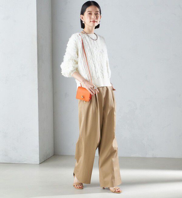 SHIPS for women「〈手洗い可能〉前後 2WAY ドルマン フリンジ プルオーバー 24SS ◇」|ニット・セーター|