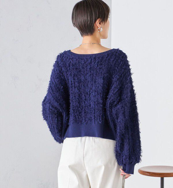 SHIPS for women「〈手洗い可能〉前後 2WAY ドルマン フリンジ プルオーバー 24SS ◇」|ニット・セーター|