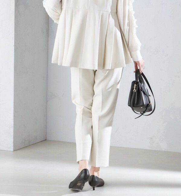 SHIPS for women「〈セレモニー対応可〉〈手洗い可能〉ダブルクロス パンツ 24SS（セットアップ対応）◇」|その他|