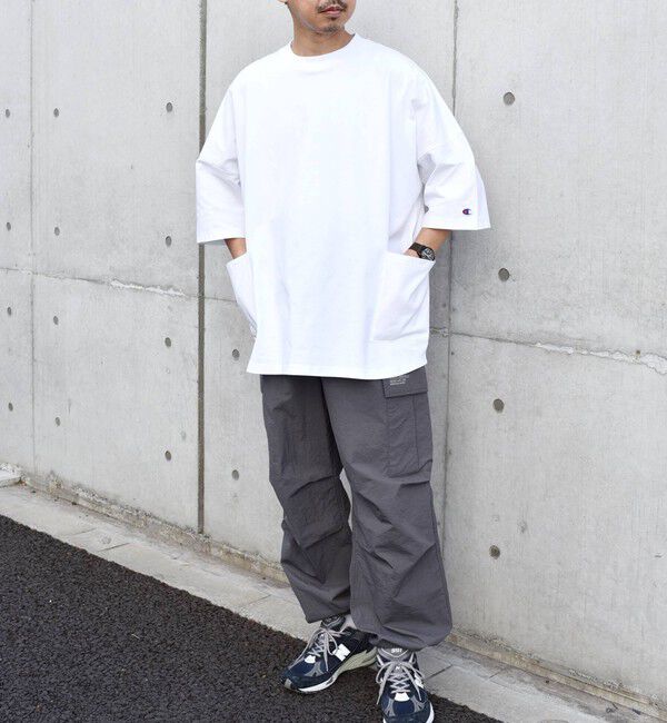 SHIPS any「【SHIPS any別注】Champion: ドルマン キャンプポケット Tシャツ 25SS◇」|Tシャツ・カットソー|