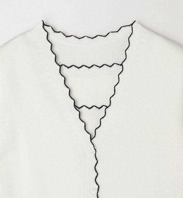 quaranciel「quaranciel:〈手洗い可能〉スカラップ カーディガン & タンクトップ アンサンブル」|カーディガン|