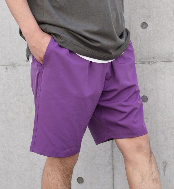 SHIPS any「SHIPS any:〈洗濯機可能/撥水〉4WAYストレッチ ロゴ カラー イージー ショーツ◇」|その他|パープル