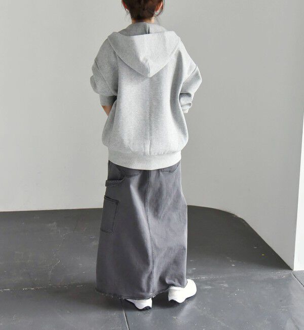 quaranciel「quaranciel:〈洗濯機可能〉ポンチ ダブルジップ スウェット パーカー」|パーカー|